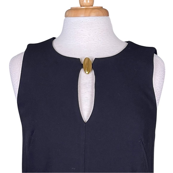 Donna Karan Keyhole Sheath Dress Womens 6 Black New With Tags - Picture 5 of 14